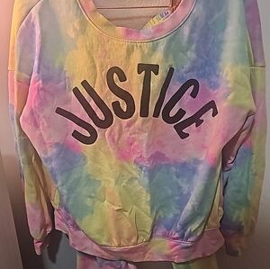 Justice Pastel Tie-Dye Pullover
